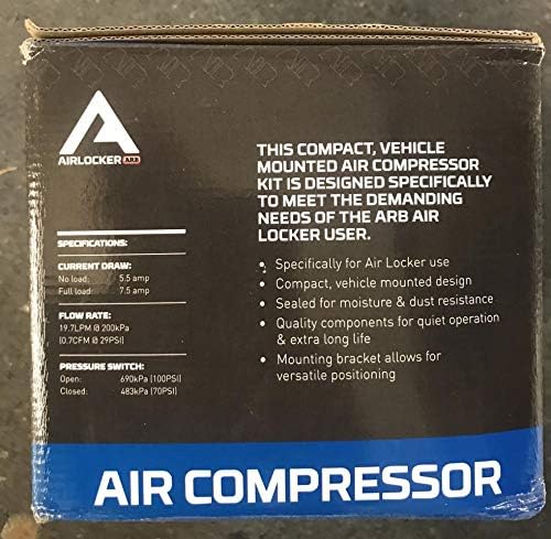 '12V' On-Board Twin High Performance Air Compressor, Ideal for Air Lockers Locking Differentials, Tire Inflator, Air Horn, Air Tools and Pneumatic Tools.