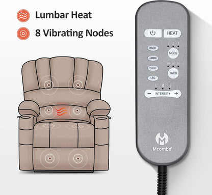 Heated Lift Recliner for Seniors with USB & Cup Holders