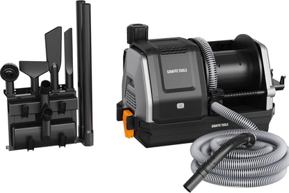 Giraffe Tools Grandstorm Wall Vacuum Cleaner, 30FT Hose, Grey