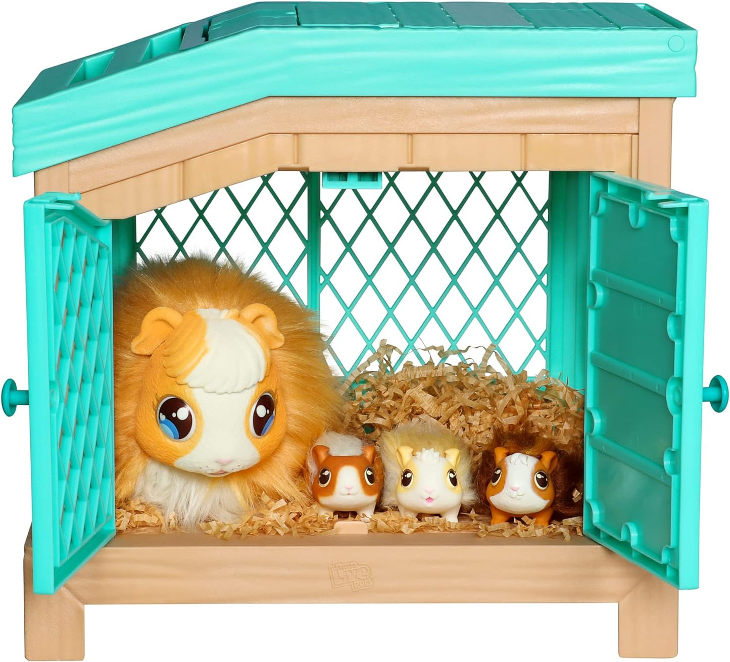 Little Live Pets - Mama Surprise | Soft, Interactive Guinea Pig and her Hutch, and her 3 Babies. 20+ Sounds & Reactions. for Kids Ages 4+, Multicolor, 7.8 x 11.93 x 11.38 inches