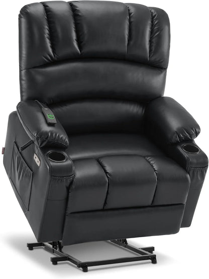 Heated Lift Recliner for Seniors with USB & Cup Holders