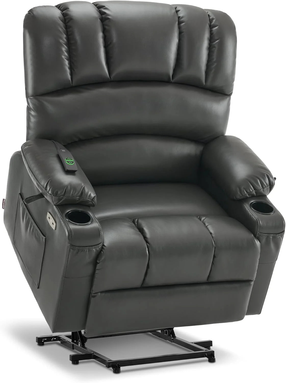 Heated Lift Recliner for Seniors with USB & Cup Holders