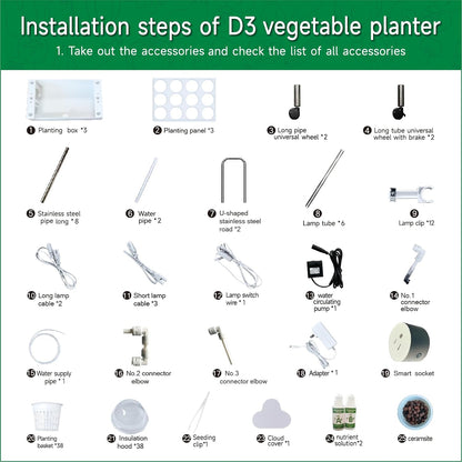 Hydroponics Growing System Plant Germination Kits Hydrophonic Planter for Indoor Garden Vegetable Herb Microgreens Growing Aerogarden Gardening Gifts 36 Large Pods(≈ 5X Small Pods)