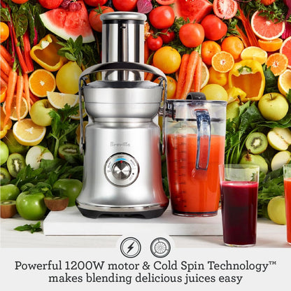Juice Fountain Cold XL Juicer, Smoked Hickory, BJE830SHY – High Capacity, Easy Clean, Efficient Juicing