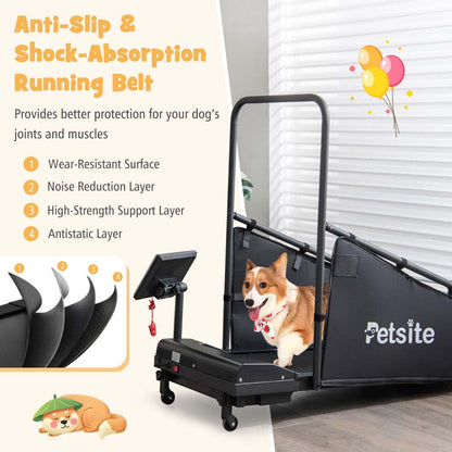 200 Lbs Dog Treadmill Pet Running Machine Indoor Pet Exercise Equipment With Remote Amp 14039039 Lcd Screen