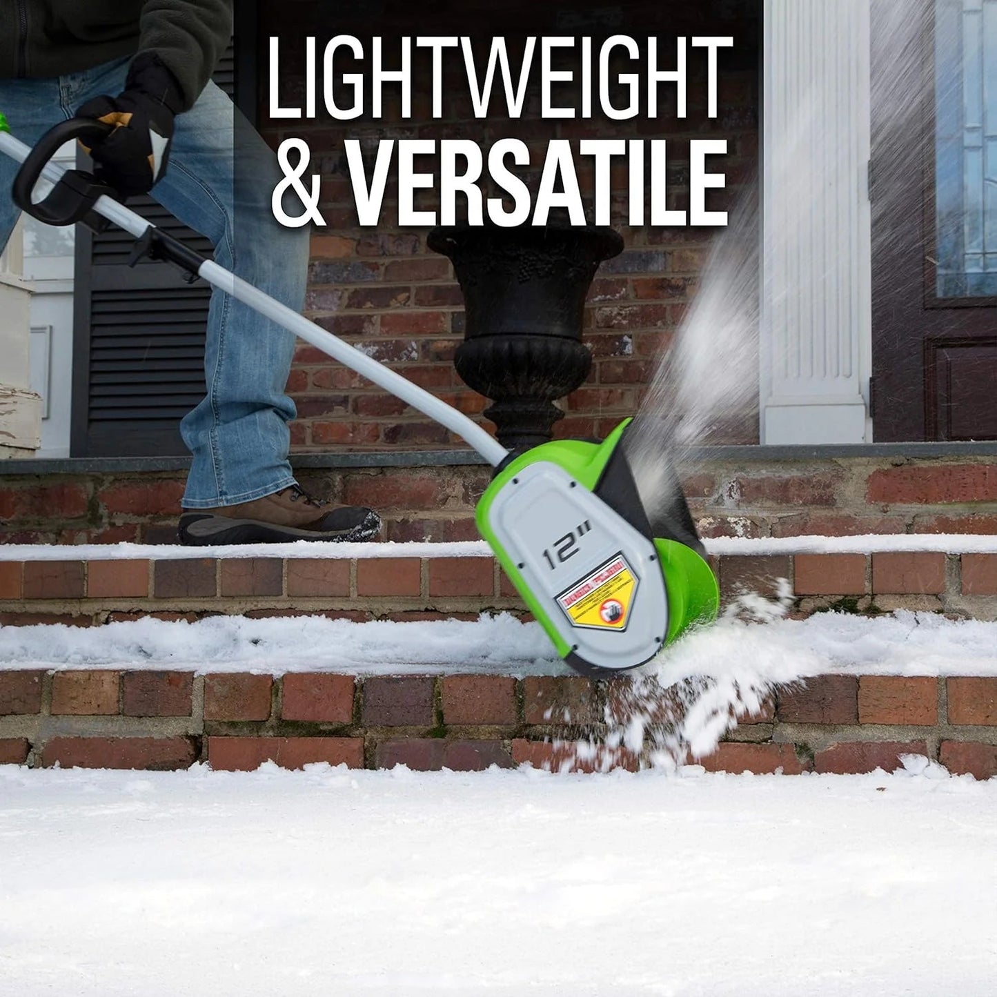 12-inch cordless snow shovel, includes 4.0Ah battery and charger