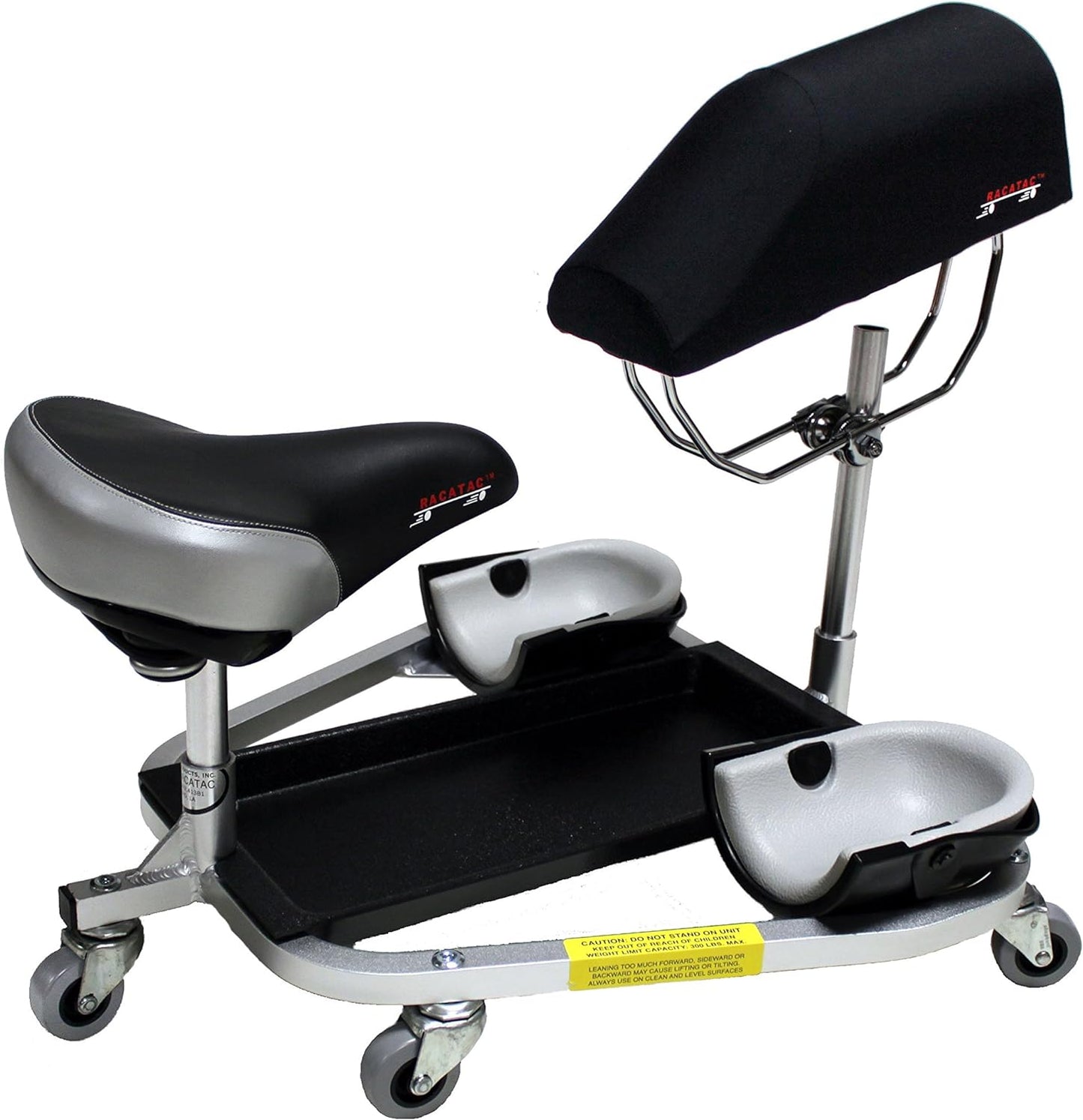 Kneeling/Sitting Creeper w/3" Casters & Chest Support, Black