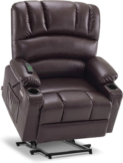 Heated Lift Recliner for Seniors with USB & Cup Holders