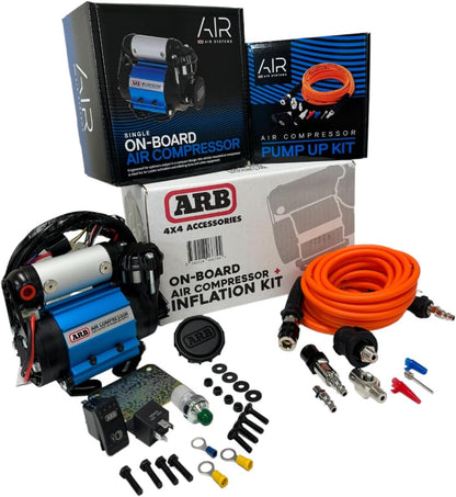 '12V' On-Board Twin High Performance Air Compressor, Ideal for Air Lockers Locking Differentials, Tire Inflator, Air Horn, Air Tools and Pneumatic Tools.