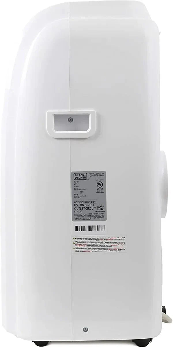 14,000 BTU Portable Air Conditioner with Heat and Remote Control, White