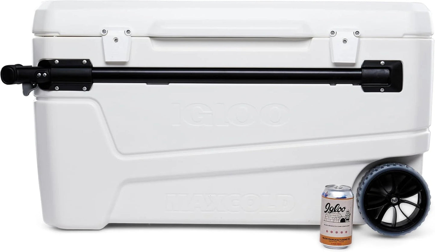 110QT Glide Cooler with Wheels and Telescoping Handle