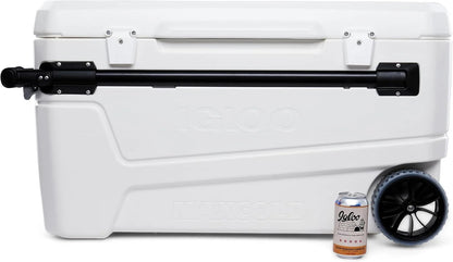 110QT Glide Cooler with Wheels and Telescoping Handle