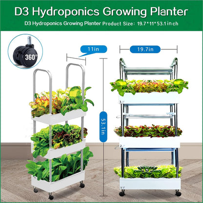 Hydroponics Growing System Plant Germination Kits Hydrophonic Planter for Indoor Garden Vegetable Herb Microgreens Growing Aerogarden Gardening Gifts 36 Large Pods(≈ 5X Small Pods)