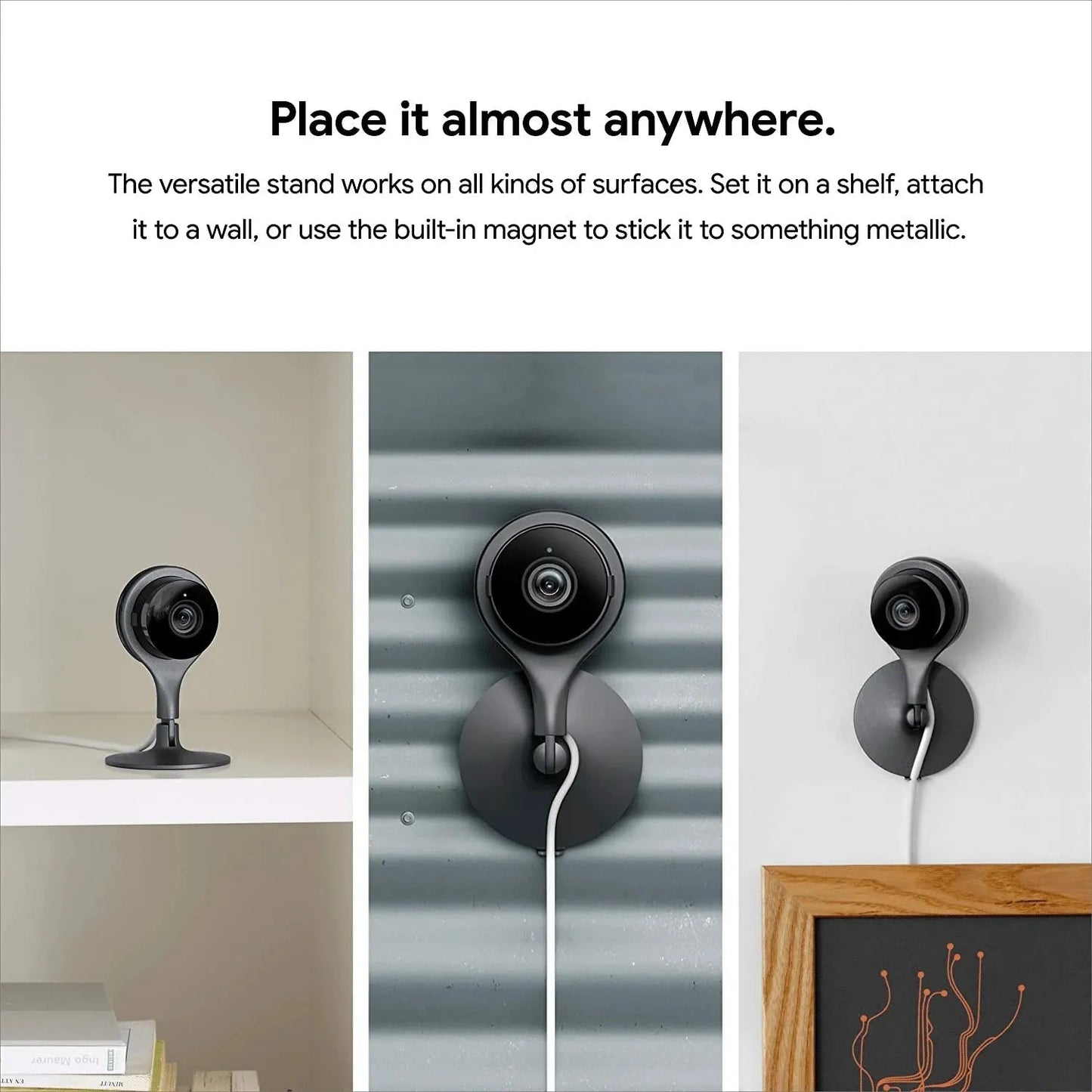 Google Nest Cam Indoor Wired Indoor Camera, For Home Security