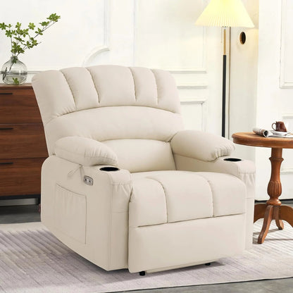Heated Lift Recliner for Seniors with USB & Cup Holders