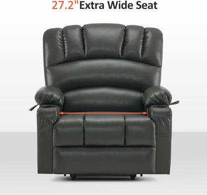 Heated Lift Recliner for Seniors with USB & Cup Holders