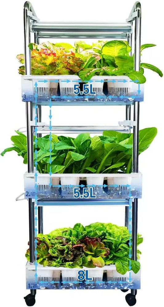 Hydroponics Growing System Plant Germination Kits Hydrophonic Planter for Indoor Garden Vegetable Herb Microgreens Growing Aerogarden Gardening Gifts 36 Large Pods(≈ 5X Small Pods)