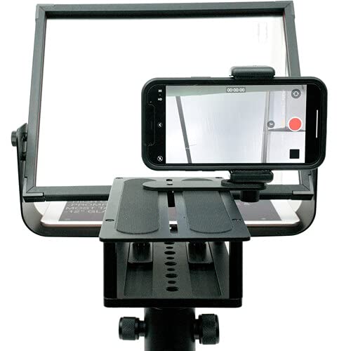 Glide Gear TMP100 Adjustable Teleprompter Beam Splitter 70/30 Glass w/ Carry Case
