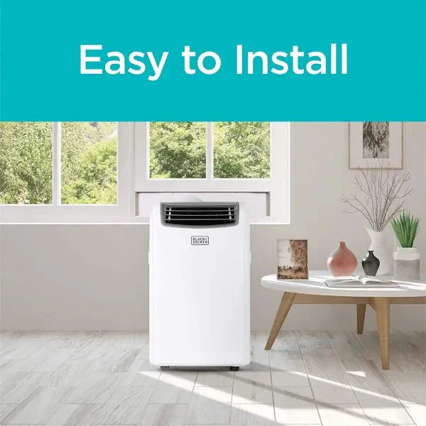 14,000 BTU Portable Air Conditioner with Heat and Remote Control, White
