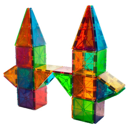 MAGNA TILES Classic 100 Piece Magnetic Construction Set, The ORIGINAL Magnetic Building Brand
