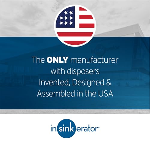 InSinkErator Badger 5 Garbage Disposal, 1/2 HP Continuous Feed, Durable Steel, Easy Install