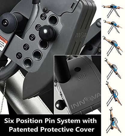 INNOVA HEALTH AND FITNESS ITX9600 Heavy Duty Inversion Table, Standard Ankle Holding System