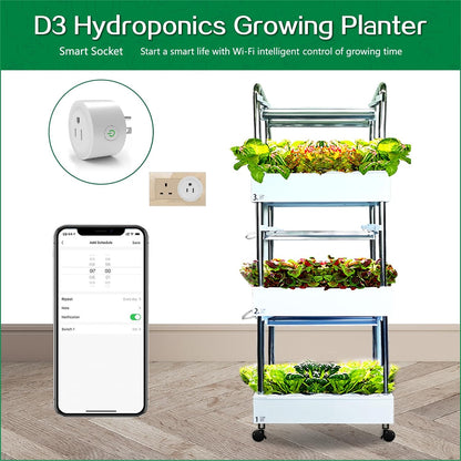 Hydroponics Growing System Plant Germination Kits Hydrophonic Planter for Indoor Garden Vegetable Herb Microgreens Growing Aerogarden Gardening Gifts 36 Large Pods(≈ 5X Small Pods)