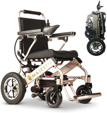 2020 Model Wide Seats Fold & Travel Lightweight Wheelchair Motor Motorized Wheelchairs Electric Silla De Ruedas Power Wheelchair Power Scooter Aviation Travel Safe Heavy Duty Mobility Aids Chair