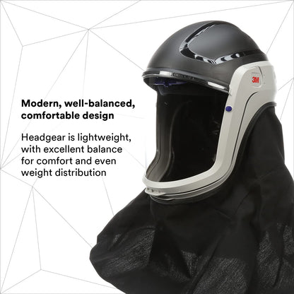 Helmet M-405, For Powered Air Purifying Respirators, Standard Polycarbonate Visor and General Purpose Shroud, 1/Case