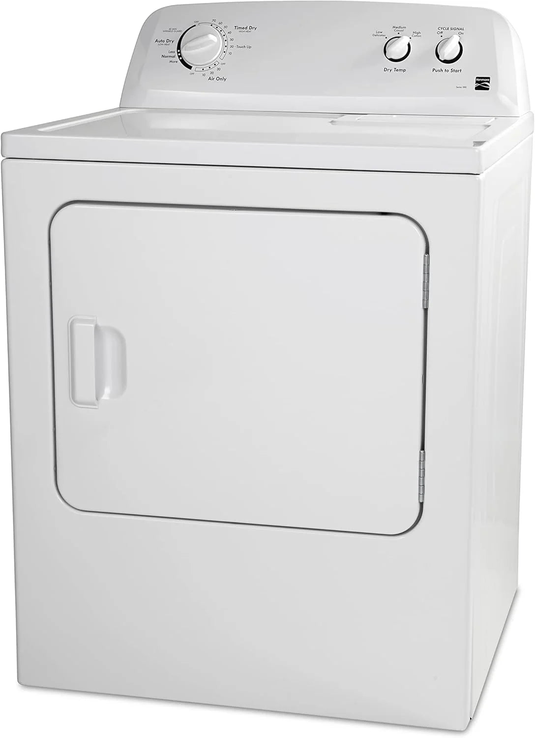 Kenmore 29′′ Front Load Electric Dryer with Wrinkle Guard and 7.0 Cubic Ft. Total Capacity, White