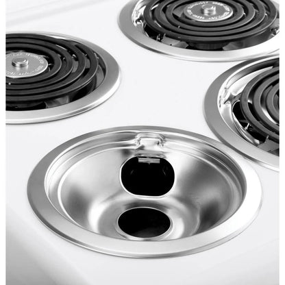 20 in. 4 Burner Element Free-Standing Electric Range in White