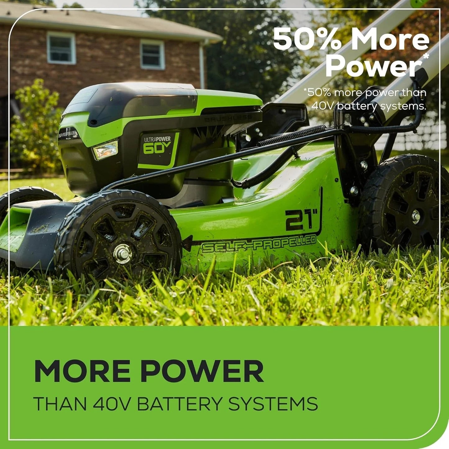 Greenworks 60V 21” Cordless (Self-Propelled) Lawn Mower , 2 x 4.0Ah Batteries and Dual Port Rapid Charger sgtnighsdesigns