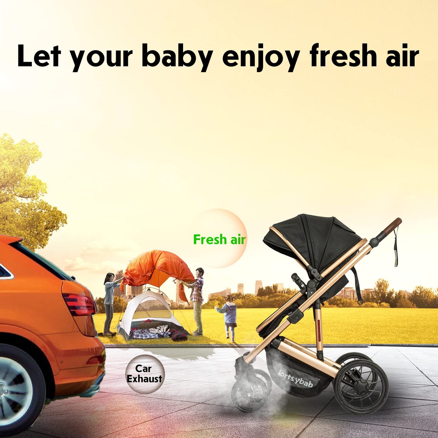 Infant Newborn Baby Bassinet Stroller