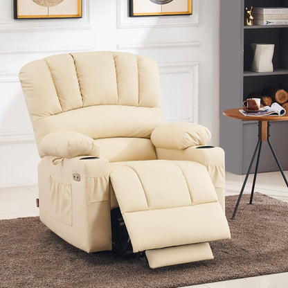 Heated Lift Recliner for Seniors with USB & Cup Holders