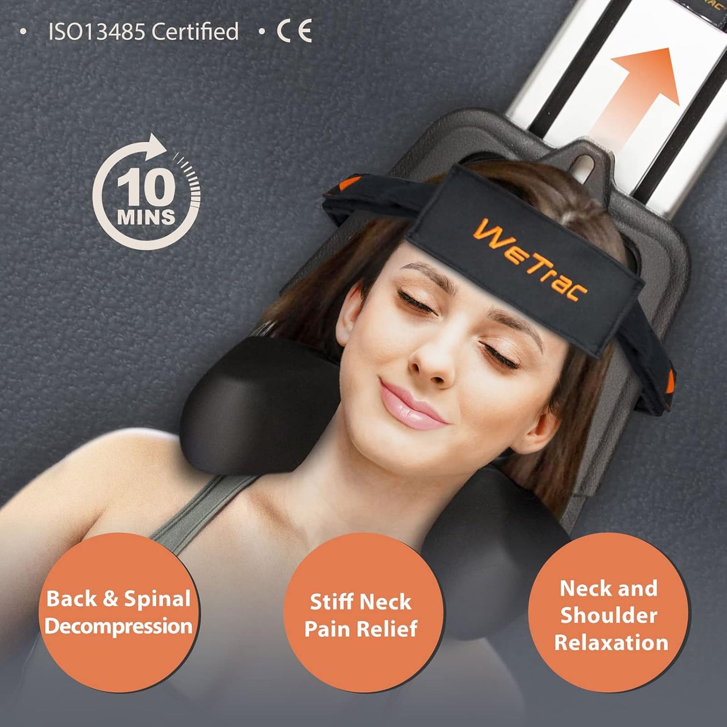 iSTIM WeTrac Cervical Neck Traction Device with Travel Bag
