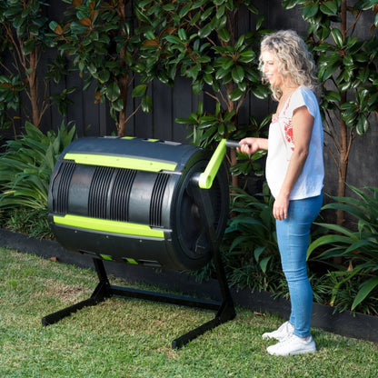 Maze 65-Gallon Compost Tumbler And Cart Combo