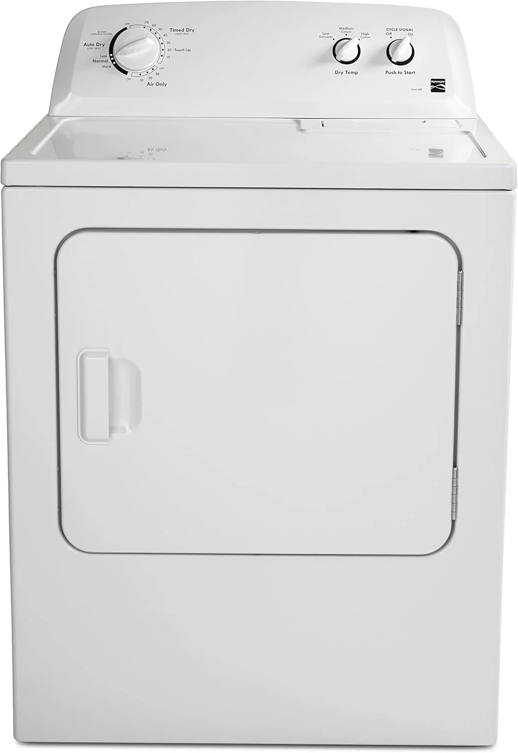 Kenmore 29′′ Front Load Electric Dryer with Wrinkle Guard and 7.0 Cubic Ft. Total Capacity, White