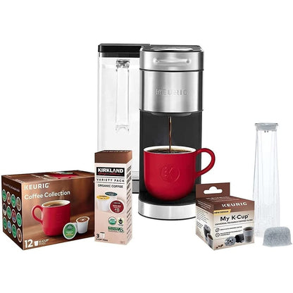 Keurig K Supreme Plus C Single Serve Coffee Maker with Multi stream Technology Incudes 15 K Cup Pods, Water Filter Handle, My K Cupu00ae Universal Reusable Coffee Filter