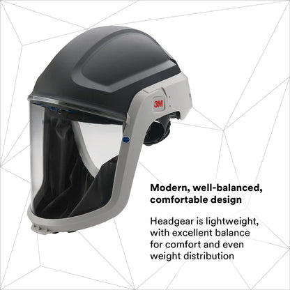 Helmet M-405, For Powered Air Purifying Respirators, Standard Polycarbonate Visor and General Purpose Shroud, 1/Case