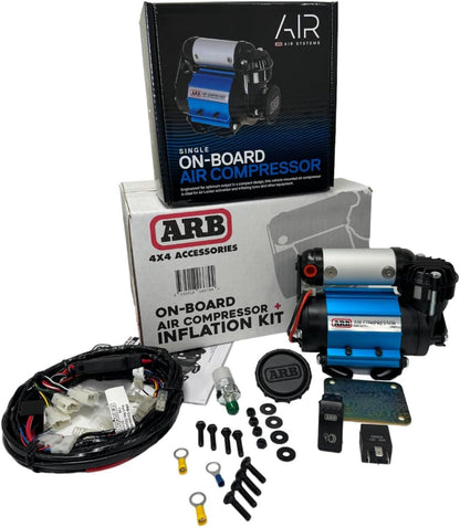 '12V' On-Board Twin High Performance Air Compressor, Ideal for Air Lockers Locking Differentials, Tire Inflator, Air Horn, Air Tools and Pneumatic Tools.
