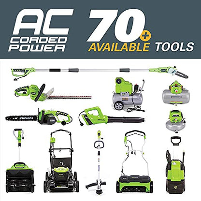 Greenworks 10 Amp 14” Corded Electric Dethatcher (Stainless Steel Tines)