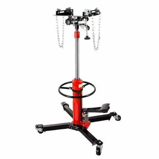 Hydraulic Car Transmission Jack Vertical Lift,1660 Pounds,360Rotating Wheel Lift,Red