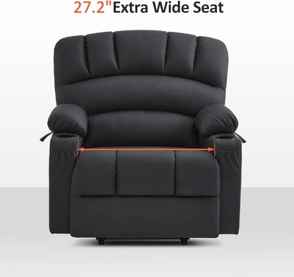 Heated Lift Recliner for Seniors with USB & Cup Holders