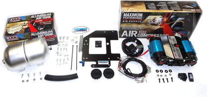 '12V' On-Board Twin High Performance Air Compressor, Ideal for Air Lockers Locking Differentials, Tire Inflator, Air Horn, Air Tools and Pneumatic Tools.