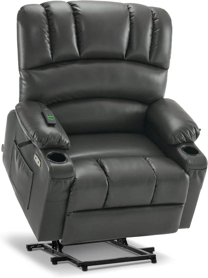 Heated Lift Recliner for Seniors with USB & Cup Holders